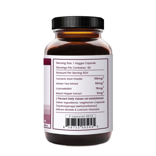 Hemp CBD Turmeric Capsules