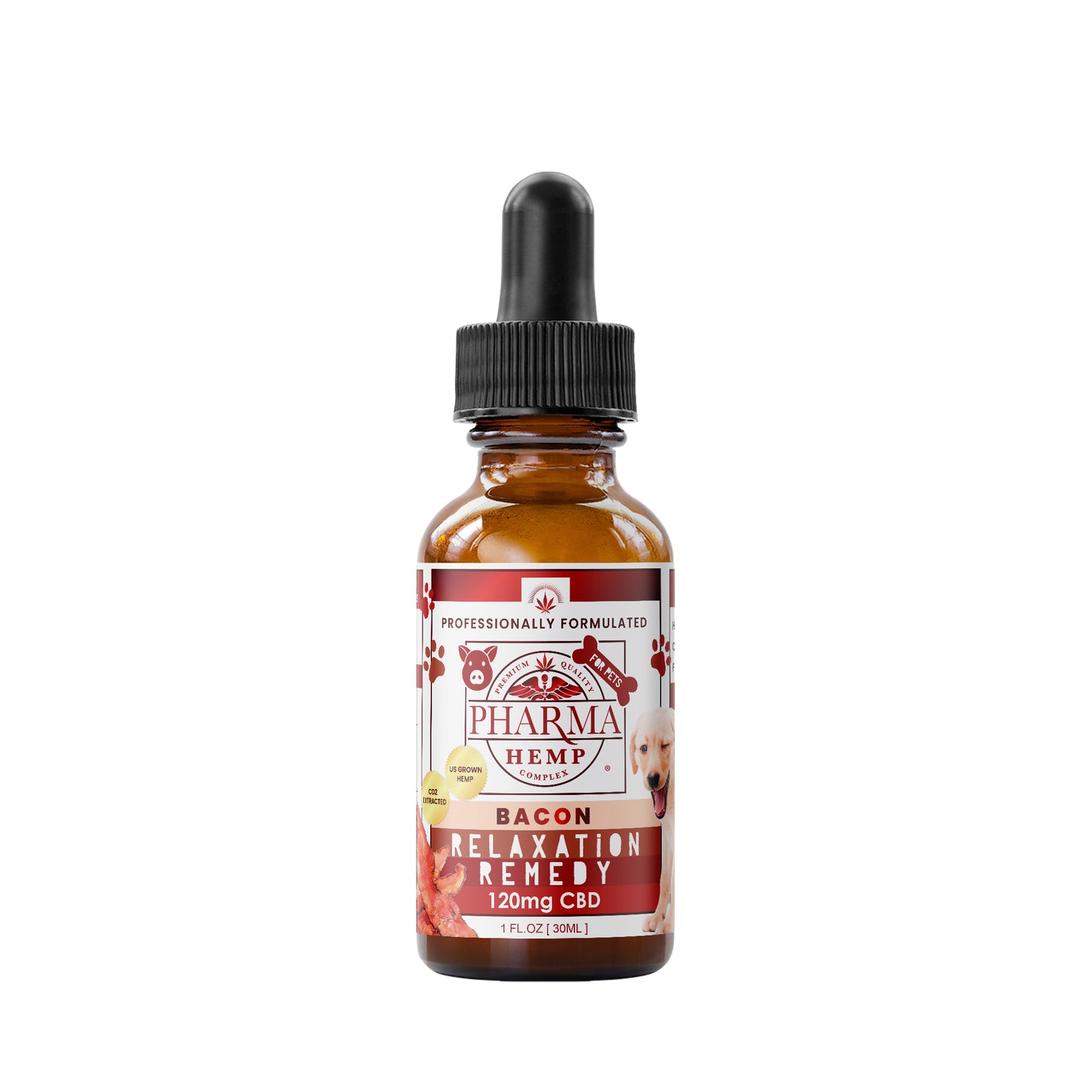 CBD Holistic Oral Tincture for Pets – Bacon