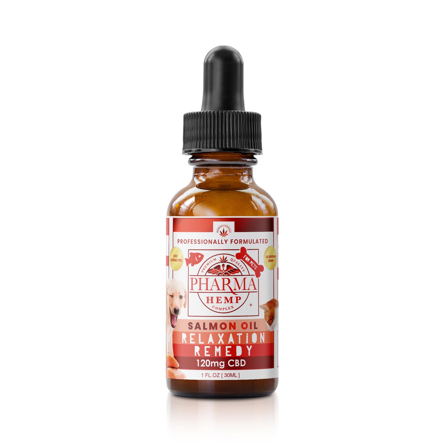 CBD Holistic Oral Tincture for Pets - Salmon Oil