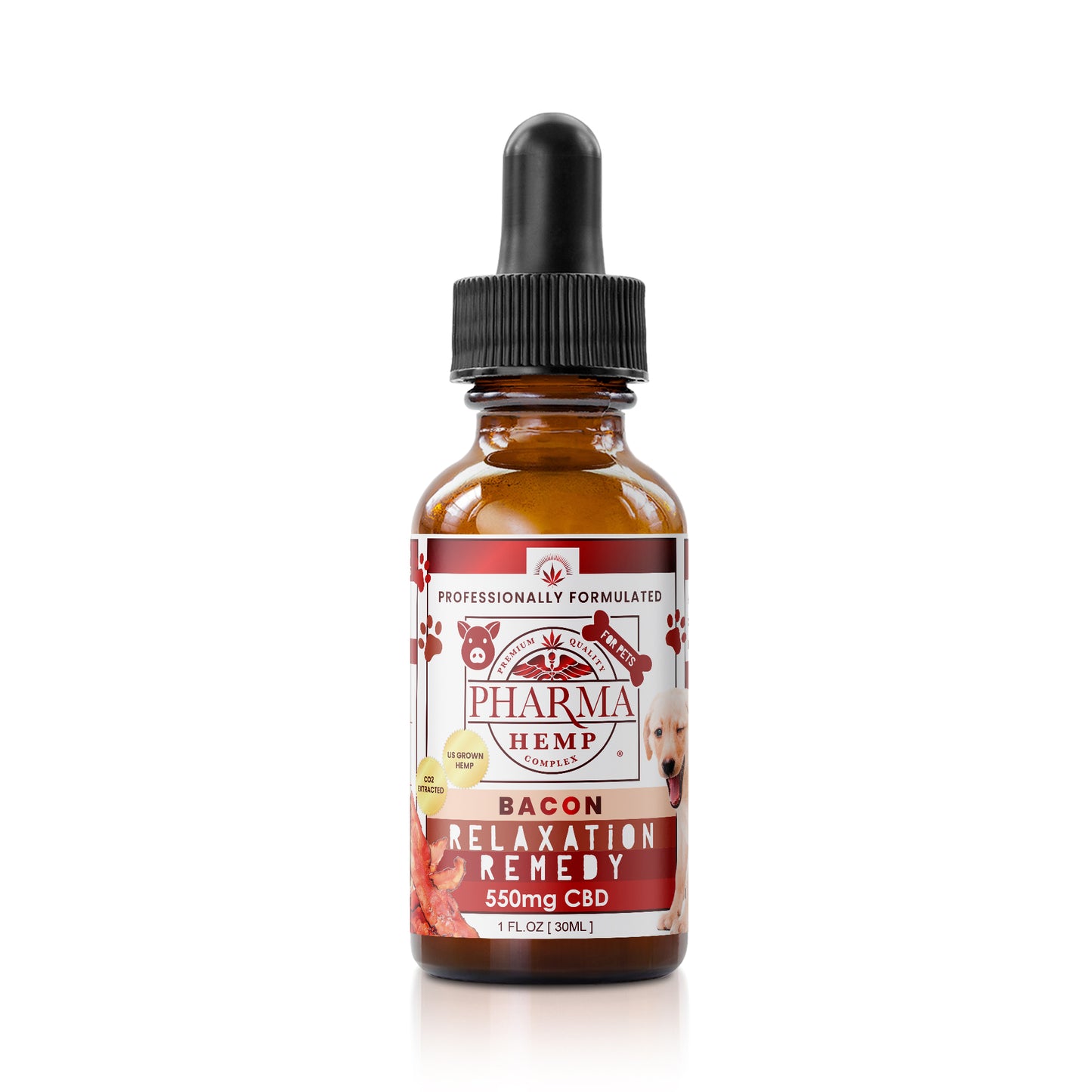 CBD Holistic Oral Tincture for Pets – Bacon