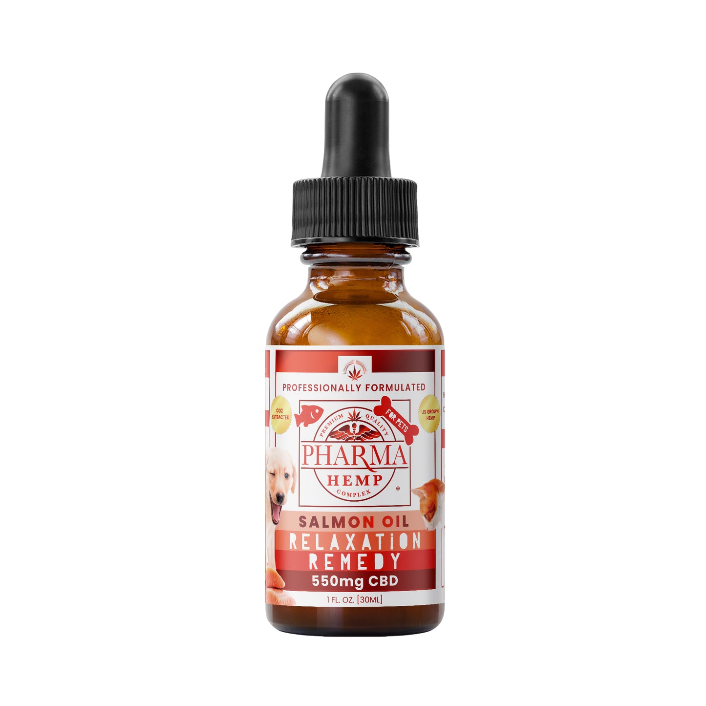 CBD Holistic Oral Tincture for Pets - Salmon Oil