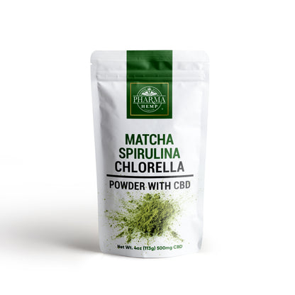 CBD Green Juice Mix with Matcha, Spirulina and Chlorella