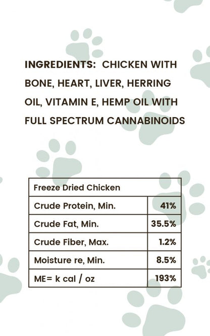 CBD Oil Freeze-Dried Chicken Pet Treats