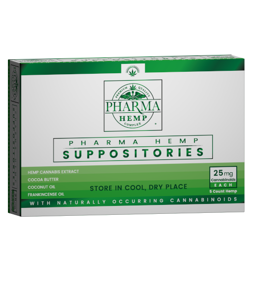 Hemp CBD Suppositories 25mg 5ct